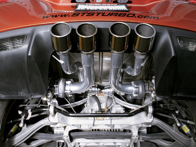 STS has been making rear mounted Turbo's for a while now for C5 and C6's. 